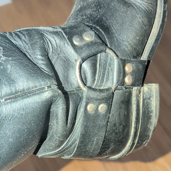 Black Leather Boots - Picture 4 of 16